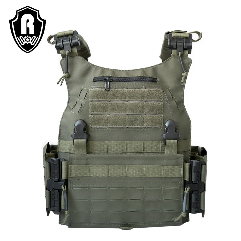 Outdoor Military Police Gear Laser Cut CS Quick Release Tactical Plate Carrier Soft Bulletproof Vest Military