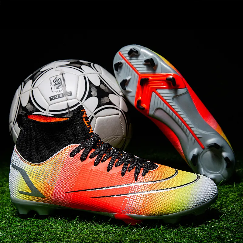 Wecoo Fashion Men Cleats Soccer Shoes Pu Football Boots Botines De Futbol Logo Custom Sapatos De Futebol Soccer Shoes Hombre