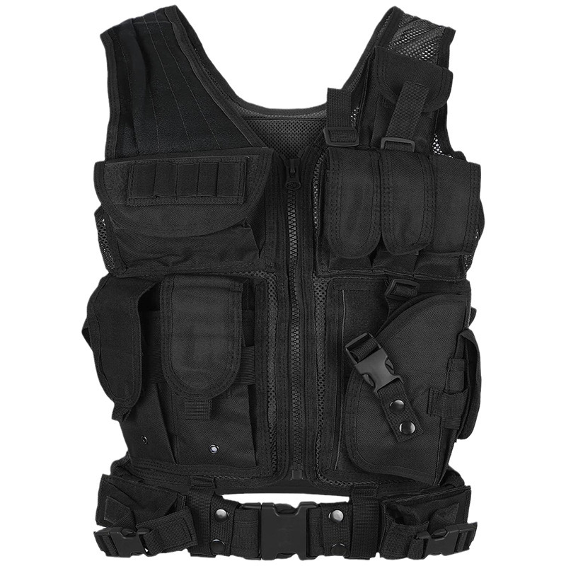Black 600D polyester protective security Moller armor combat security other personal defense equipment tactical vest