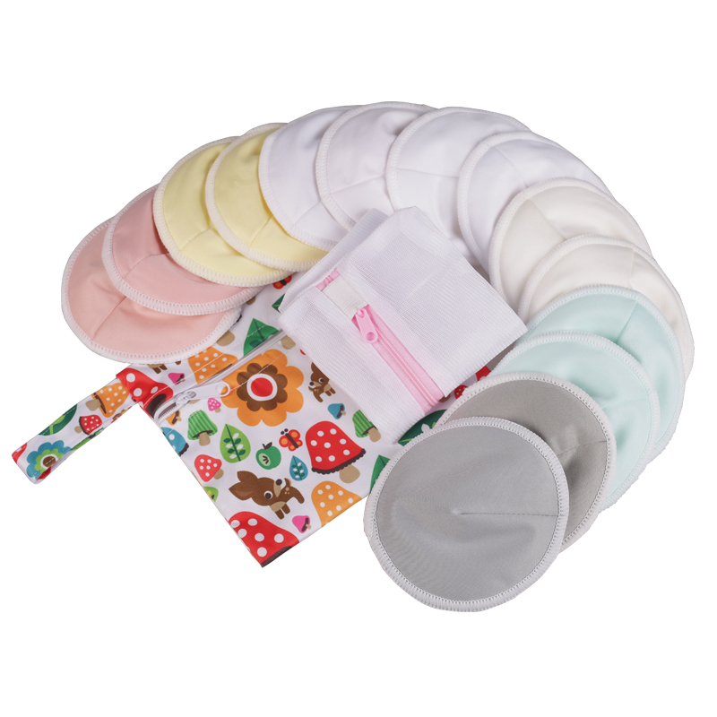 Wholesale Organic Reusable Bamboo Nursing Breast Pads Washable