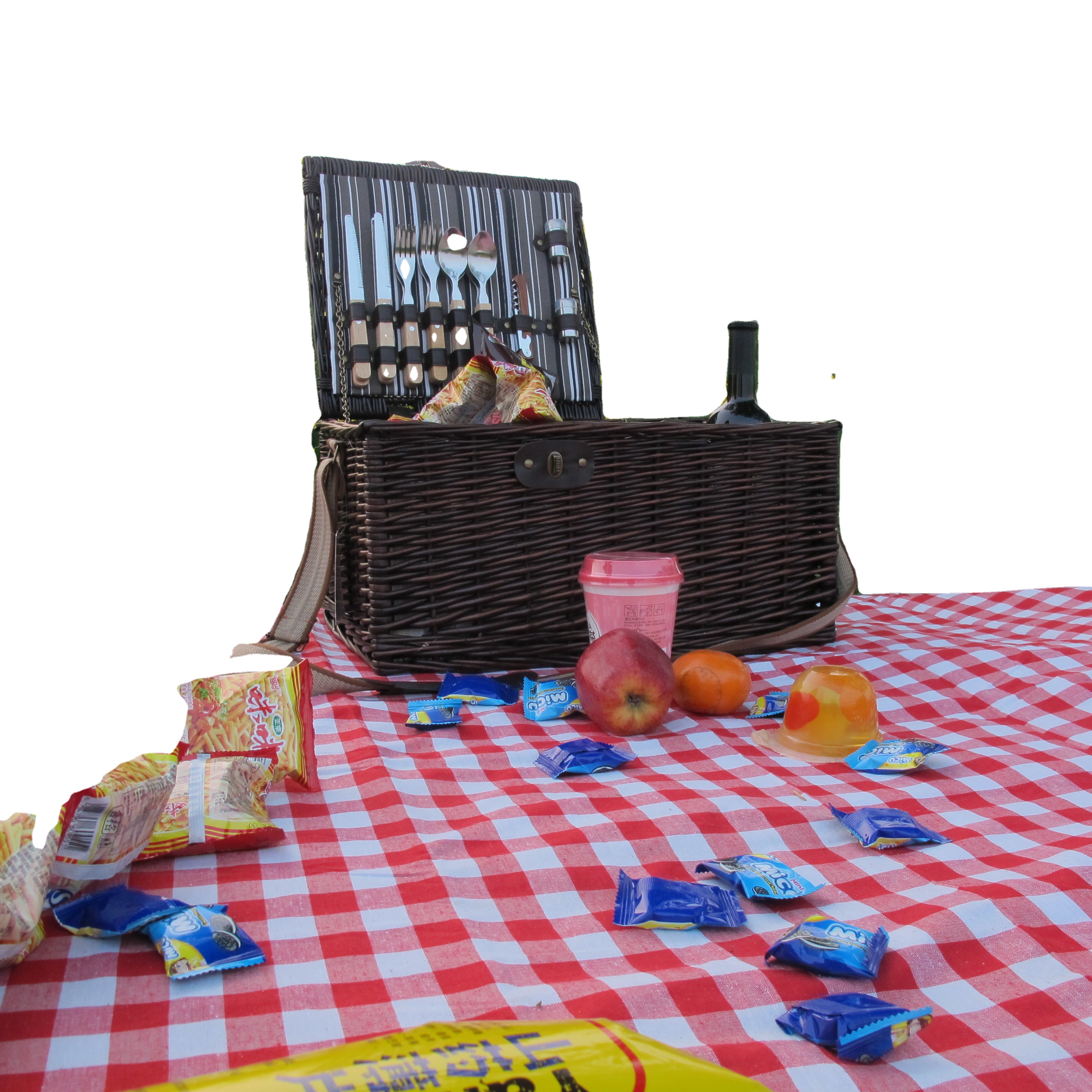 10% OFF High Quality mini willow picnic basket set