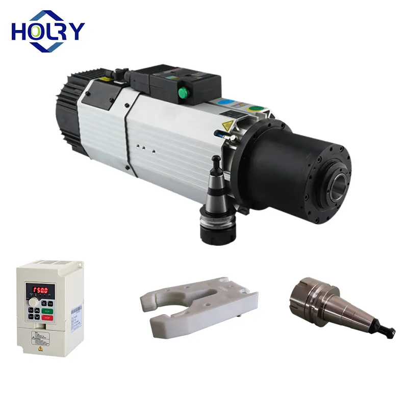 cnc spindle motor suppliers ATC  9KW HSK ISO30 BT30  automatic tool changing spindle motor for woodworking machine
