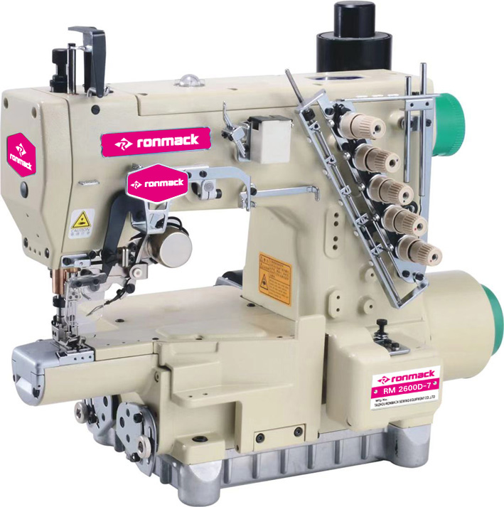 ronmack rongong only direct drive small cylinder-bed 178mm perimeter interlock machine