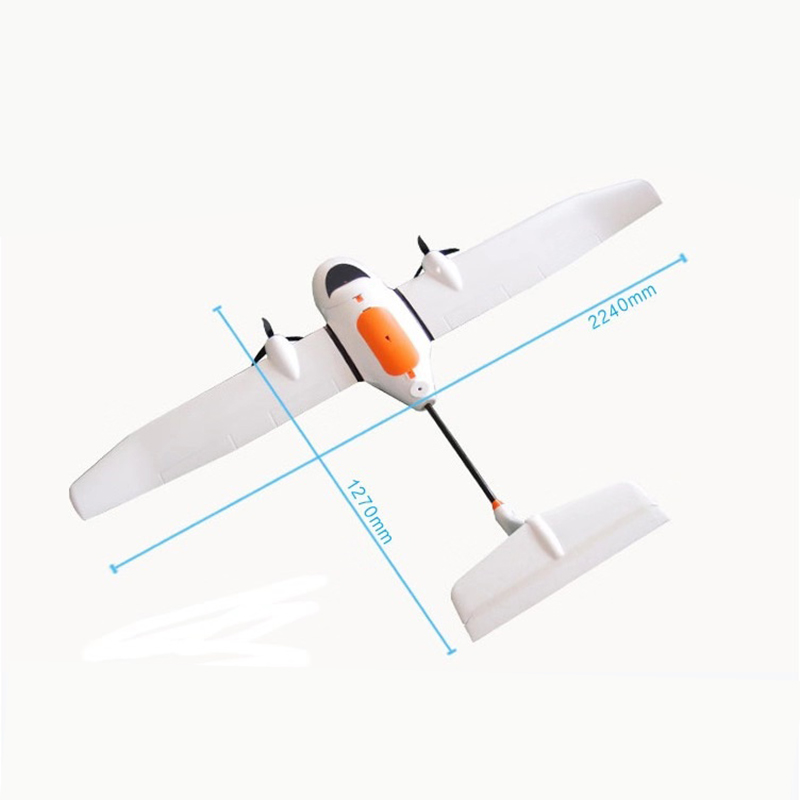 Hand-thrown launching drone for surveying and mapping aerial photography