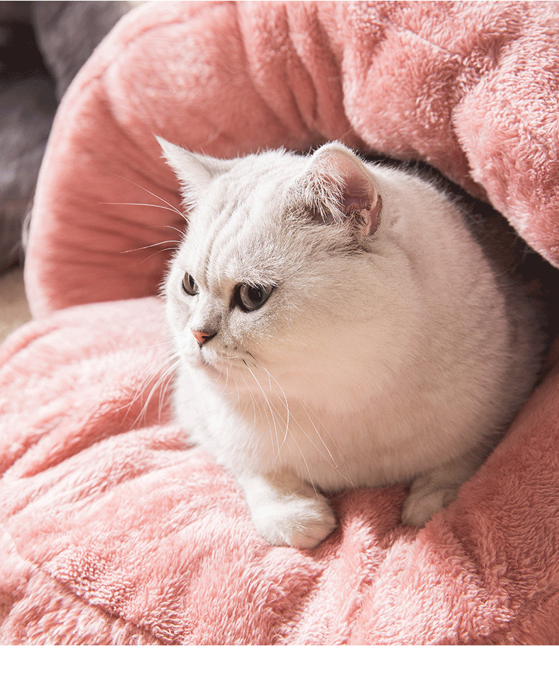 Four Seasons Universal Removable And Washable Semi-Closed Pet Nest Deep Sleep Pet Bed