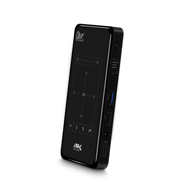 Проектор P09II для дома, миниатюрный беспроводной портативный Wi-Fi проектор высокой четкости, с мобильным экраном