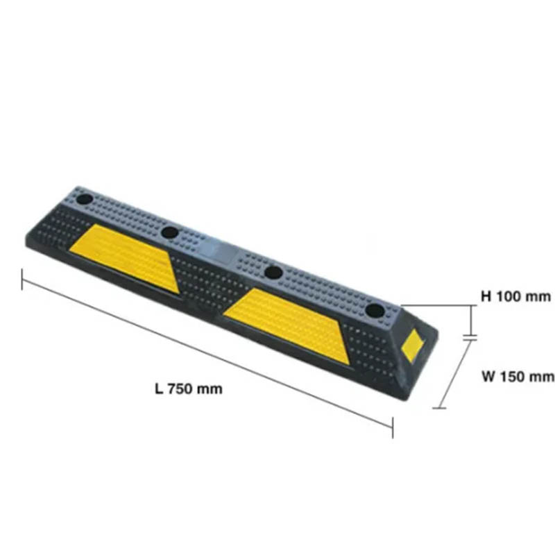 High Quality Rubber 750*160*90mm Car Block Parking Cheap Wheel Chock Wheel Stopper