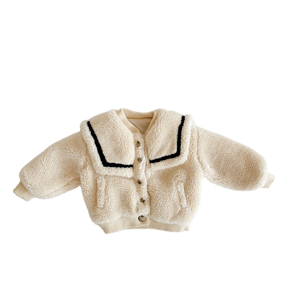Winter 2020 school style overcoats in woollen cotton-padded jacket coats for boys and girls