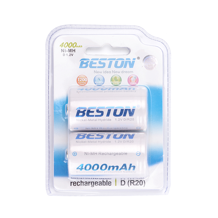 Аккумуляторная батарея глубокой емкости Beston 4000mAh D 1,2 v Ni-MH