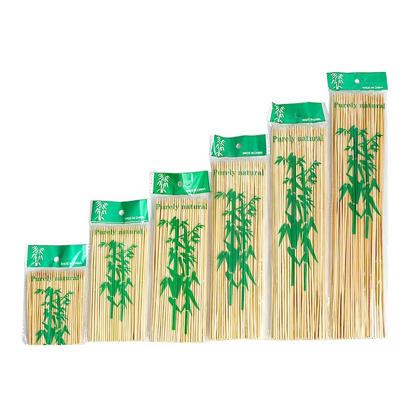 Hot selling food grade bamboo skewers with eco-friendly sticks