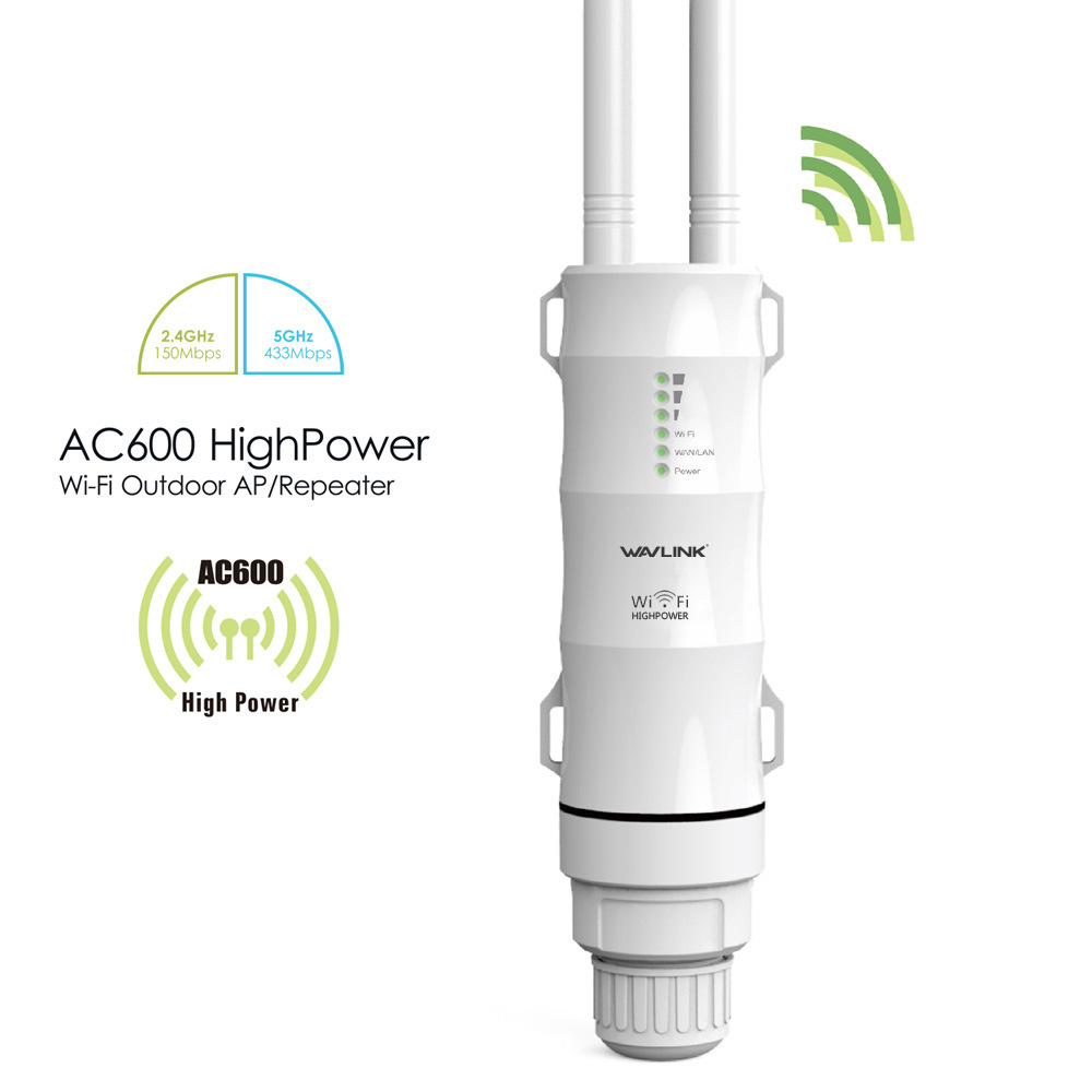 Уличный ретранслятор Wi-Fi сетевой волны AC600, 2,4 г, 5,8 Г