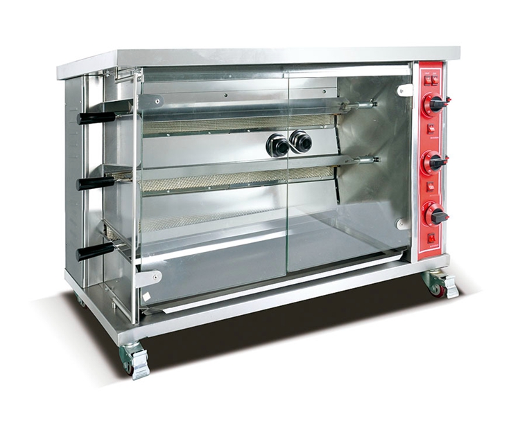 vertical 3 layers gas chicken rotisserie oven commercial chicken roaster machine JC-CR-357