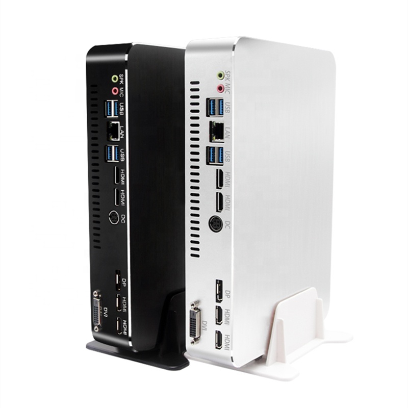 Free shipping mini desktop pc Intel Core i7-8700 i5-8500 i3-8100 GTX 1650 4GB Mini gaming PC Win10 assemble Desktops Computer