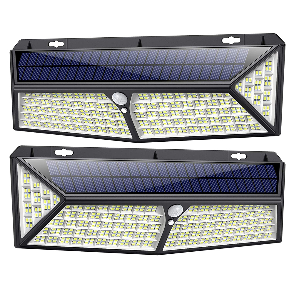 Solar Lights Outdoor 430 LED with USB Charging Super 3500 Lumen Solar Motion Sensor Security Wall Lights Waterproof