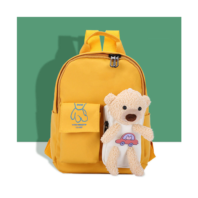 New Cute Cartoon Kids Plush Backpacks Fashion Girls Boys Oxford School Students Lovely Kindergarten Backpack Bags