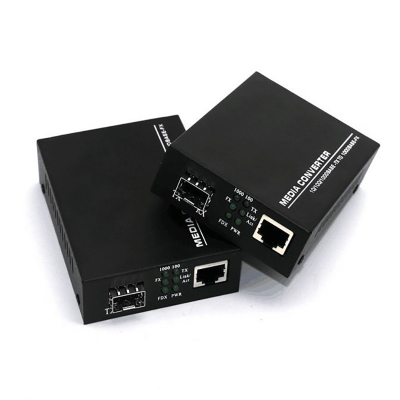 Медиаконвертер SFP 1*10/100/1000 Мбит/с, порт RJ45 + 1 * SFP, волоконно-оптический медиа-конвертер