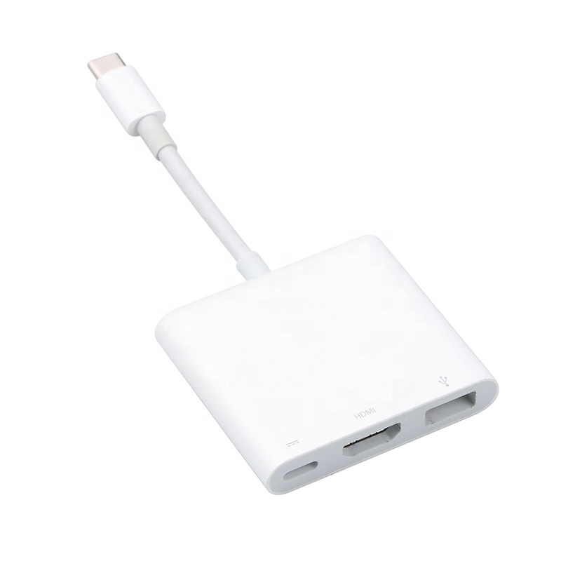 Xput Высококачественная док-станция 3 в 1 USB Тип C концентратор до 1080P 4K HDMI USB 3,0 с PD портом Тип C концентратор Белый 3 в 1