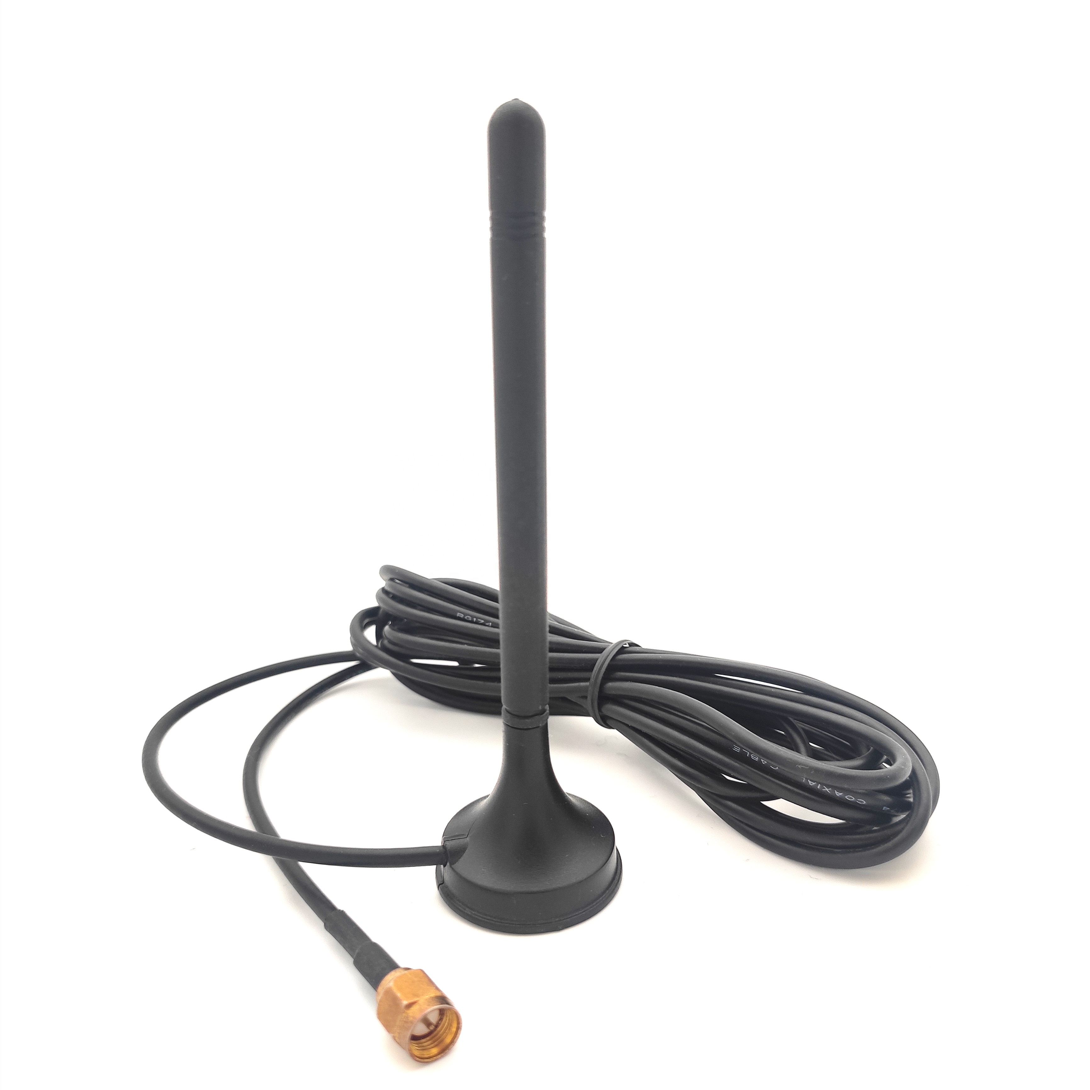 2.5DBI, 178-210&470-860MHZ magnetic antenna with SMA-male connector