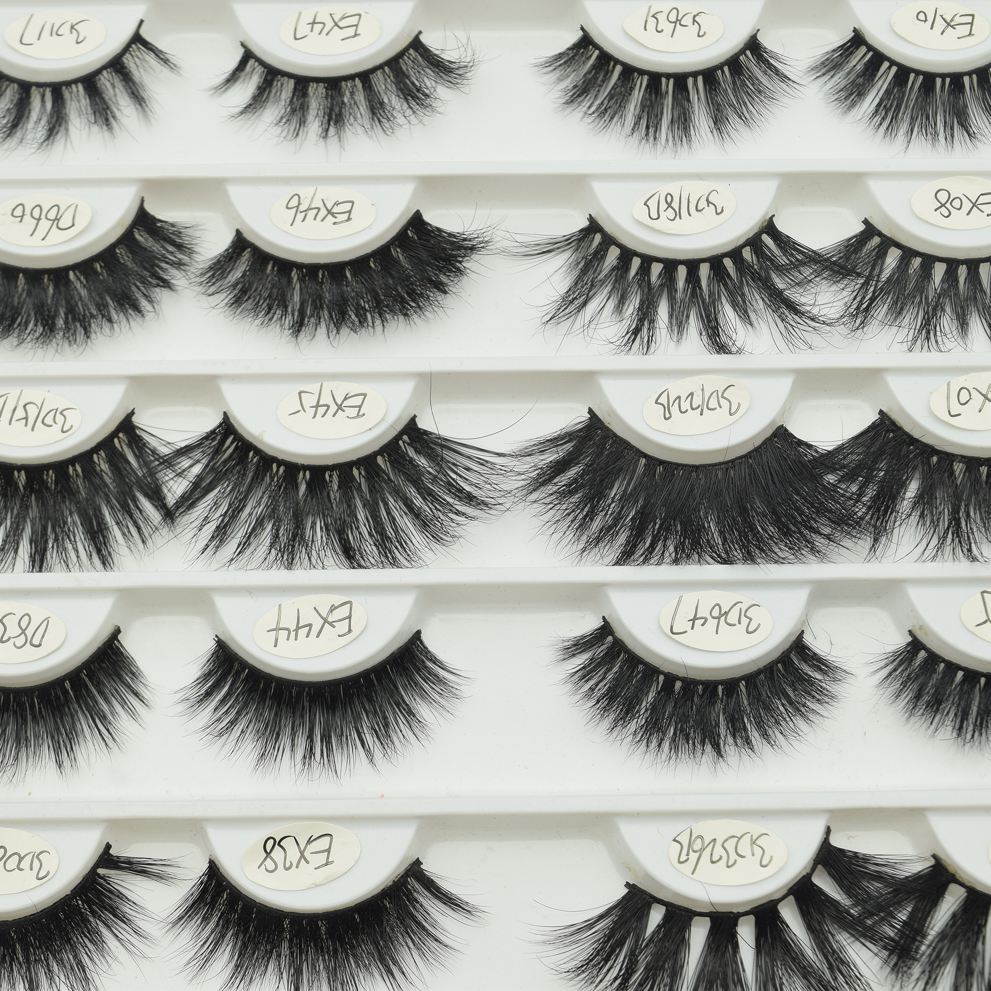 Free samples custom own brand wholesale natural 3d mink lashes vendor invisible clear band eyelashes
