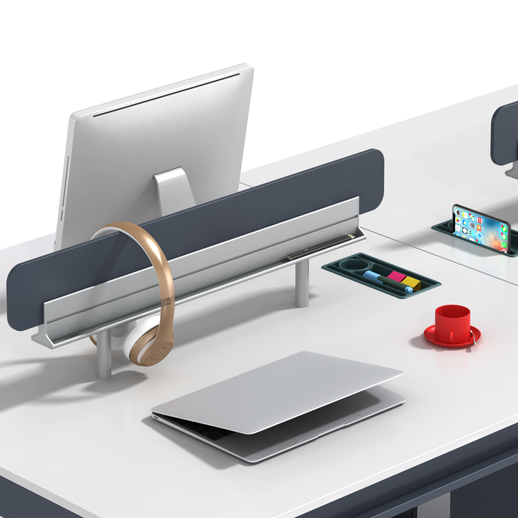 Factory Sell Modern Luxury High Gloss 2 Person Workstation Office Staff Desk