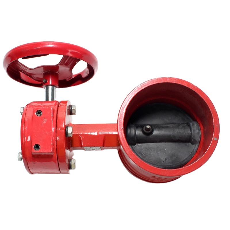 Own Manufacturer High Standard Delicate Clamp Type Grooved Turbine Butterfly Valve