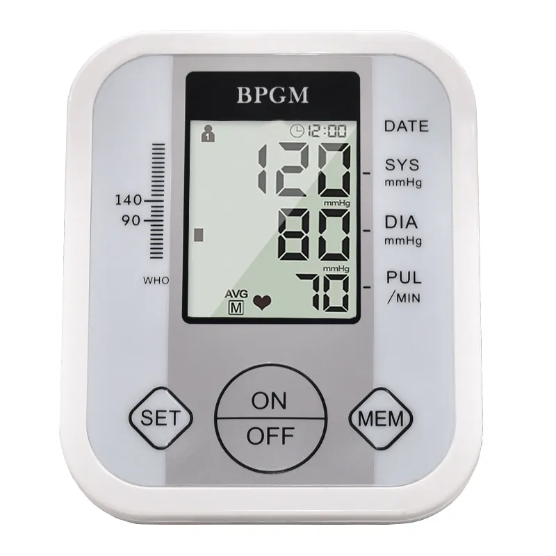 Blood Pressure Monitor Price Whole Sale OEM Automatic Digital Blood Pressure Meter Big LCD High Pressure Alarm 99 Memory Cheap Price Blood Pressure Monitor