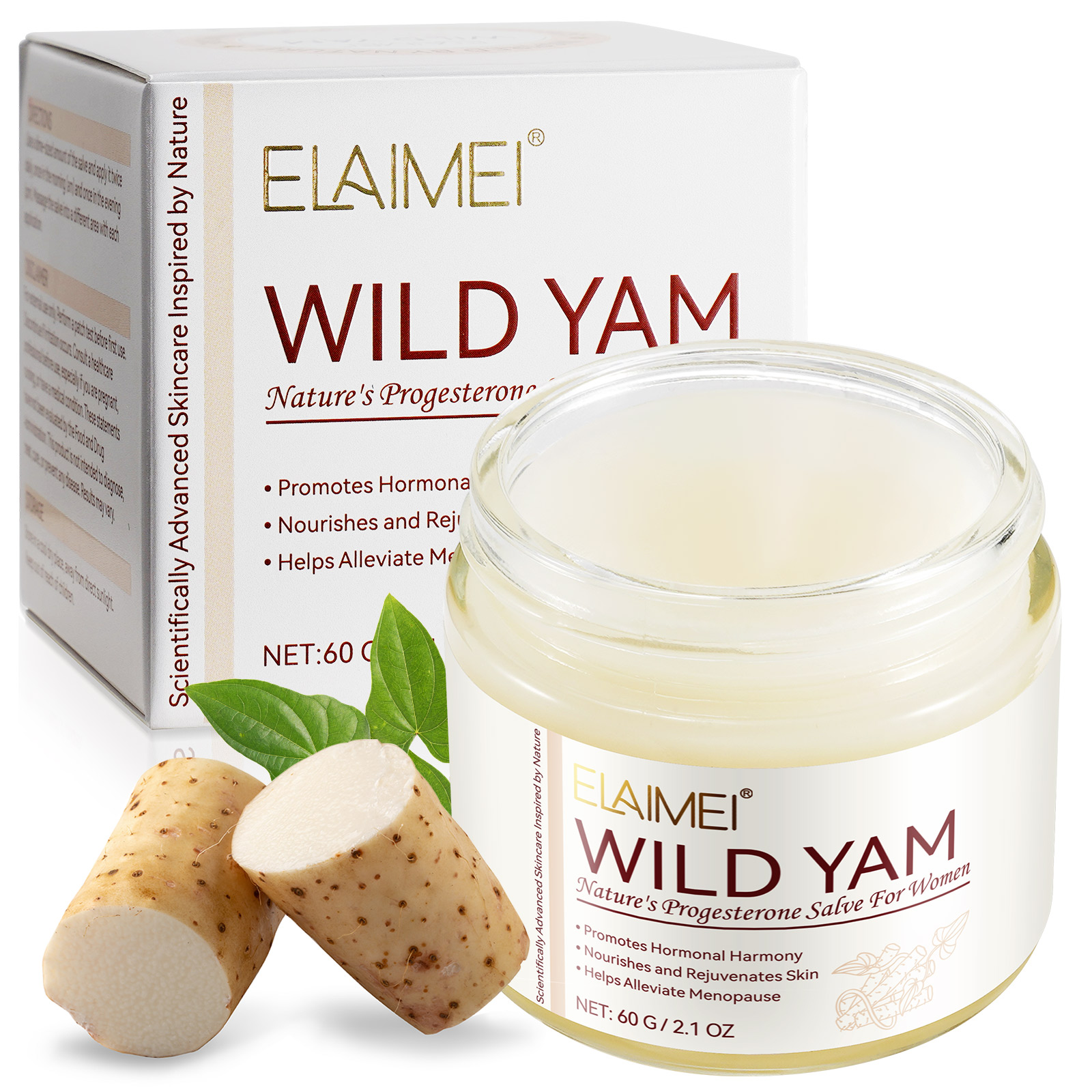 Hot Sale Skin Care Advanced Hormonal Balance Wild Yam Root Extract Cream Natural Wild Yam Cream for Women Menopause Relief