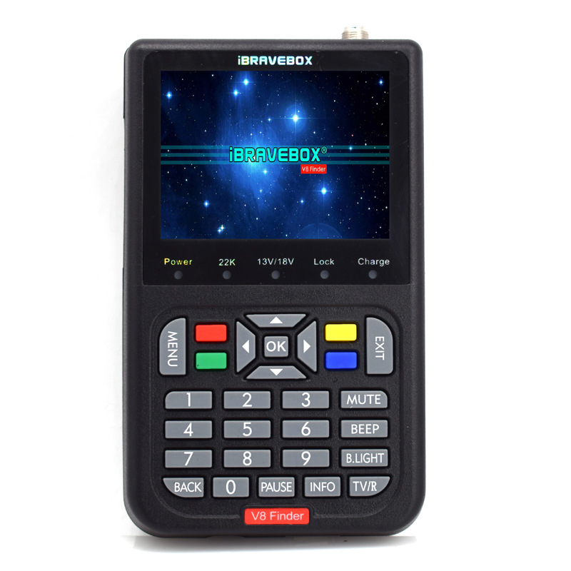 IBRAVEBOX V8 Finder DVBS/S2 Satfinder H.264 HD метр с литиевой батареей