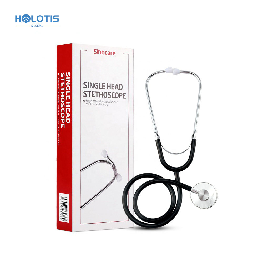 Holotis Dual Head Stainless steel stethoscope id necklace nurse colorful stethoscope carrying case name wholesale parts