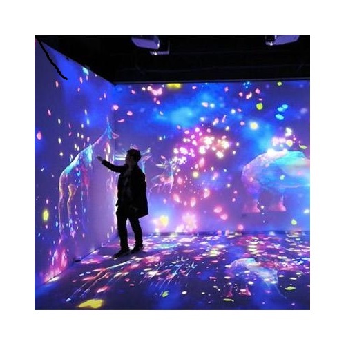 Customized 3D Mapping Interactive wall Projector Immersive Visual Projection With System
