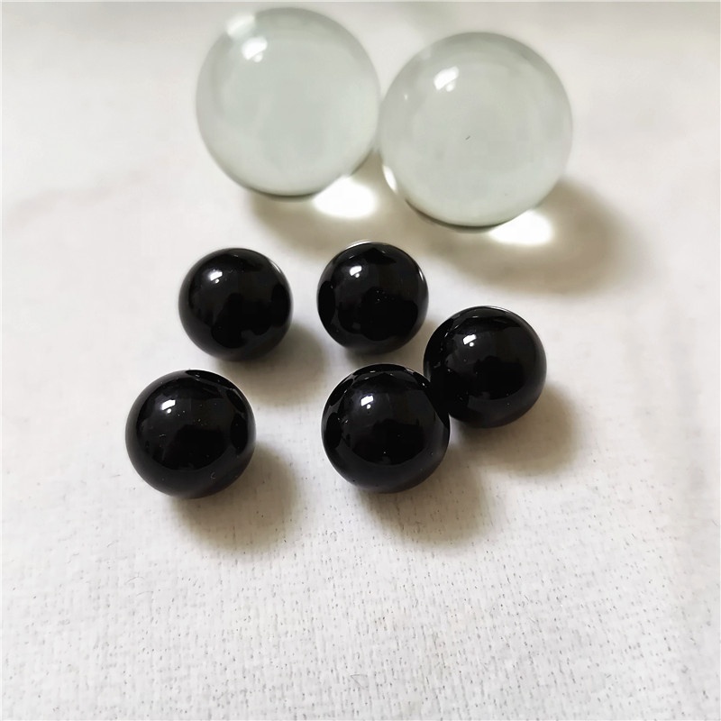 glass ball for trigger sprayers Wholesale high quality 12mm black soda-lime glass ball for decoration