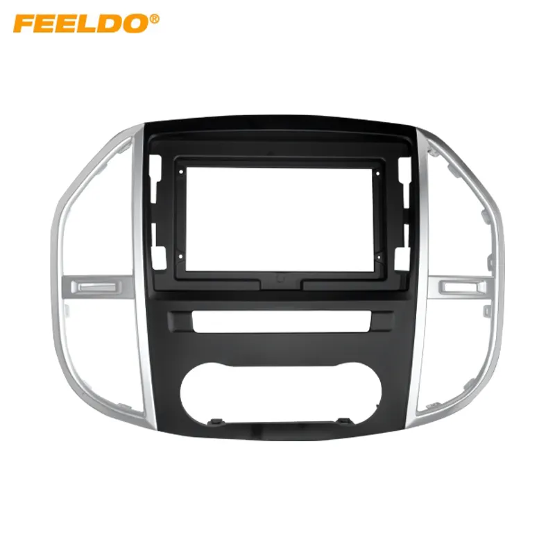 Car Audio 10.1" Big Screen Fascia Frame Adapter For Mercedes-Benz Vito (2020) 2Din Dash Installation Panel Frame Kit