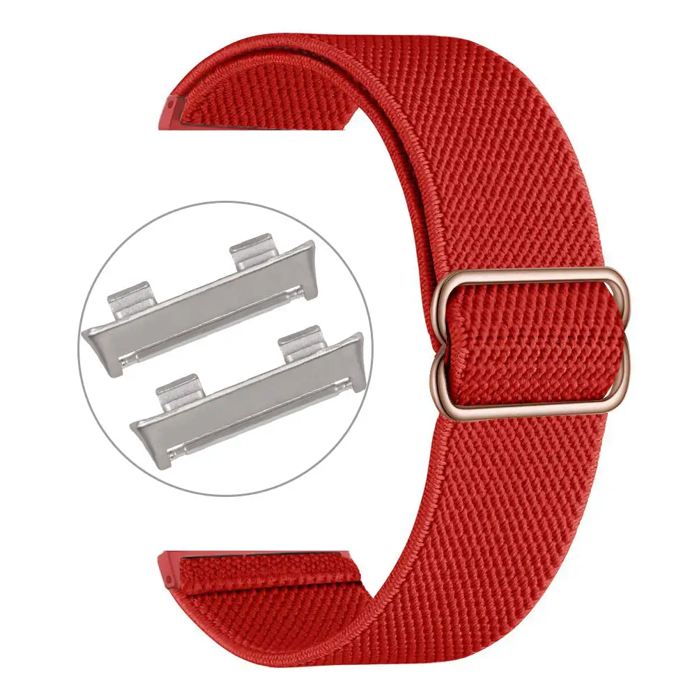 Caowtan 41mm/46mm Soft Nylon Loop Band Bracelet Colorful Elastic Strap For Oppo Watch Band Adjust The Nylon Strap