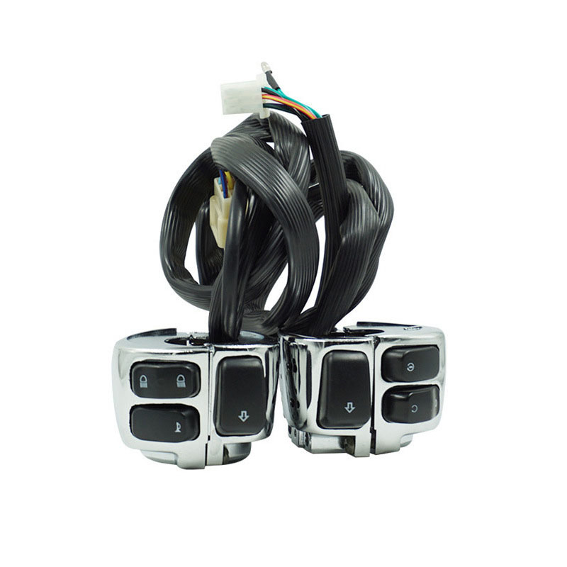 Motorcycle Control Switches 2.16" Handlebar Wire Harness for Touring models 1996-2013 XR 2008-2013