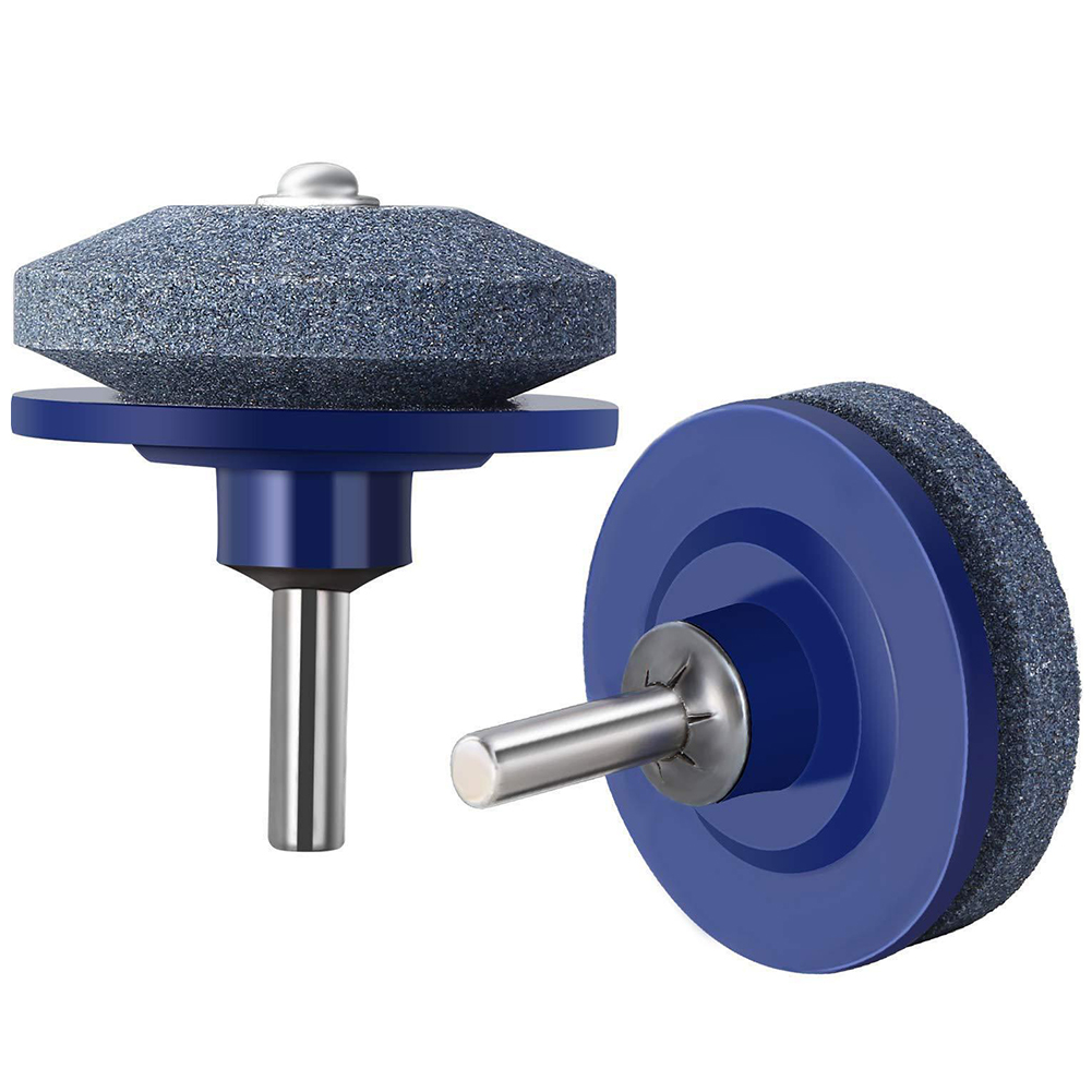 Lawn Mower Sharpening Stone Wind Power Mower Sharpener Wear-resistant Grinding Head Whetstone Sander