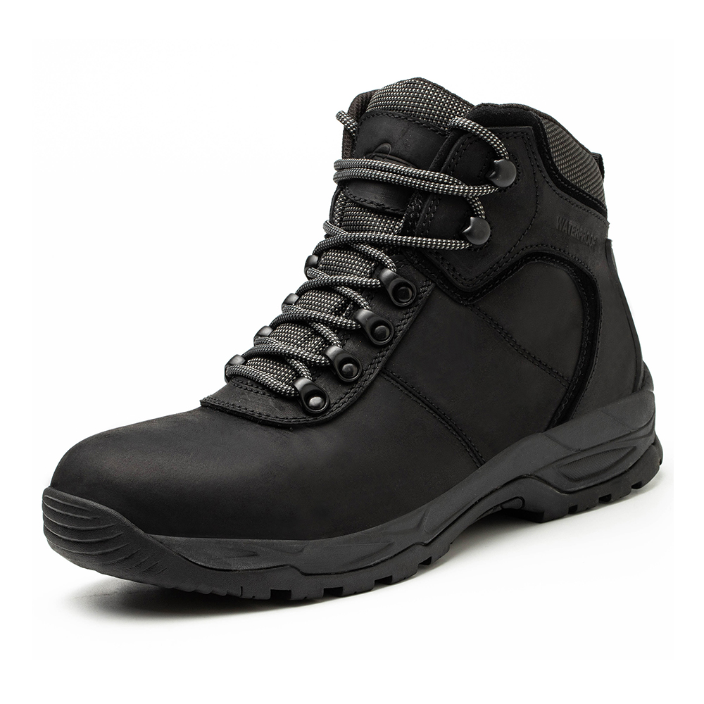 Hiking Shoes Water Proof Genuine Leather Hunting Boots EVA + Rubber Sole Mountain Climbing Sneaker Safety Shoes For Men