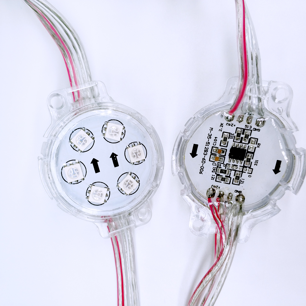 BOND High Lumen WS2811 DMX512 40mm 6leds led pixel module