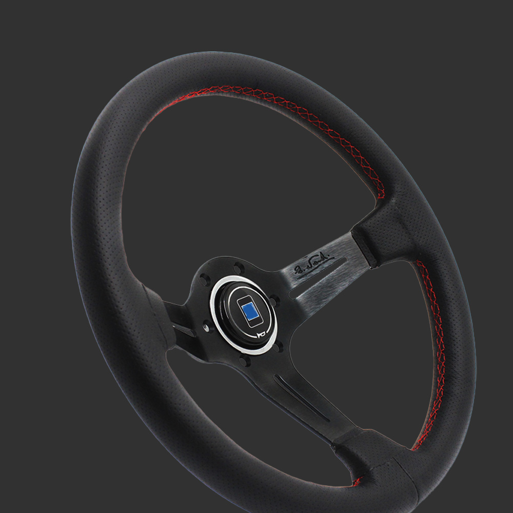 manibela jdm flat classic go kart custom games sports racing car stir Volante deportivo de coche pc leather 330mm steering wheel
