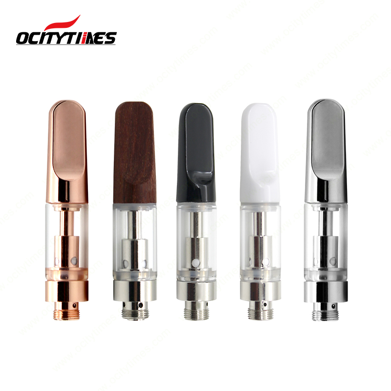 Fast shipping 0.5ml flat tip pen vape cartridge glass ceramic coil cbd oil cartridge