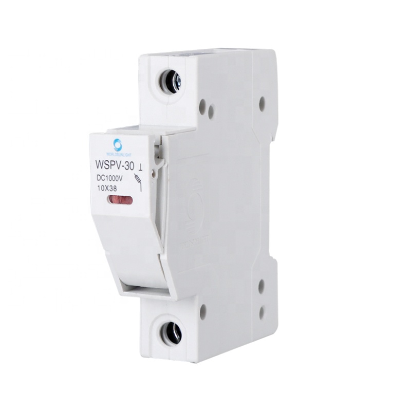 WSPV-30 CE TUV 10*38 мм dc 10A 12A 15A 16A 20A 25A 30A 32A 1000V 10A 1-125A Тип переменного тока PV предохранитель солнечной DIN Rail предохранители держатель