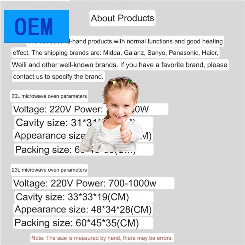 used 20L Table Microwave Oven Hot selling Countertop Microwave Oven forno para microondas