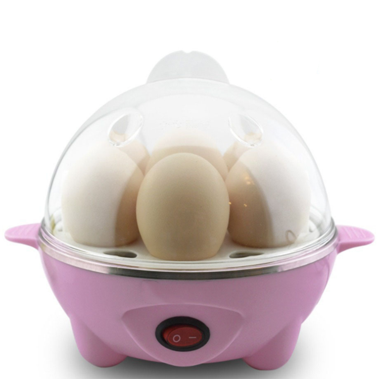 Hot Sale Plastic Cartoon Single Layer Mini 7 Egg Capacity Electric Egg Cooker With Measuring Cup