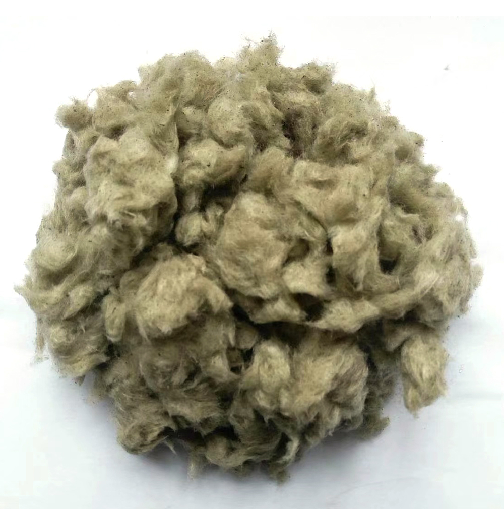 Blown-In rock wool fiber spray Insulation Mineral Fiber Loose Fill Insulation