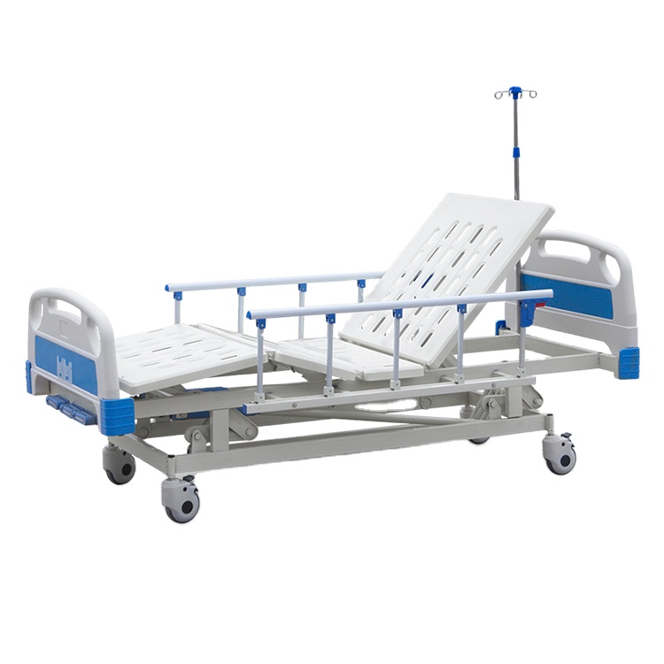 Hydraulic Lifting Punching Remote Controlled electric adjustable nursing medical bed hospital furnitures price for patient home