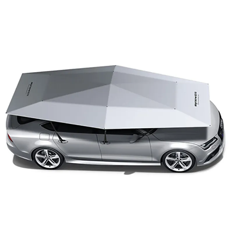 4.2m 4.8m 5.2m Anti-UV automatic folding sun shade covering roof car cover umbrella sunshade with remote