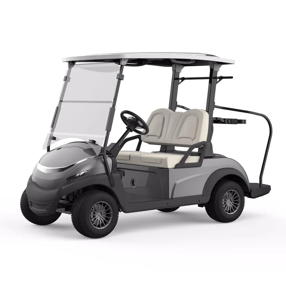 Lifetime warranty Frame New Model solar powered golf cart 2 Seater golf carts electric with Large Storage Compartments and golf lithium battery