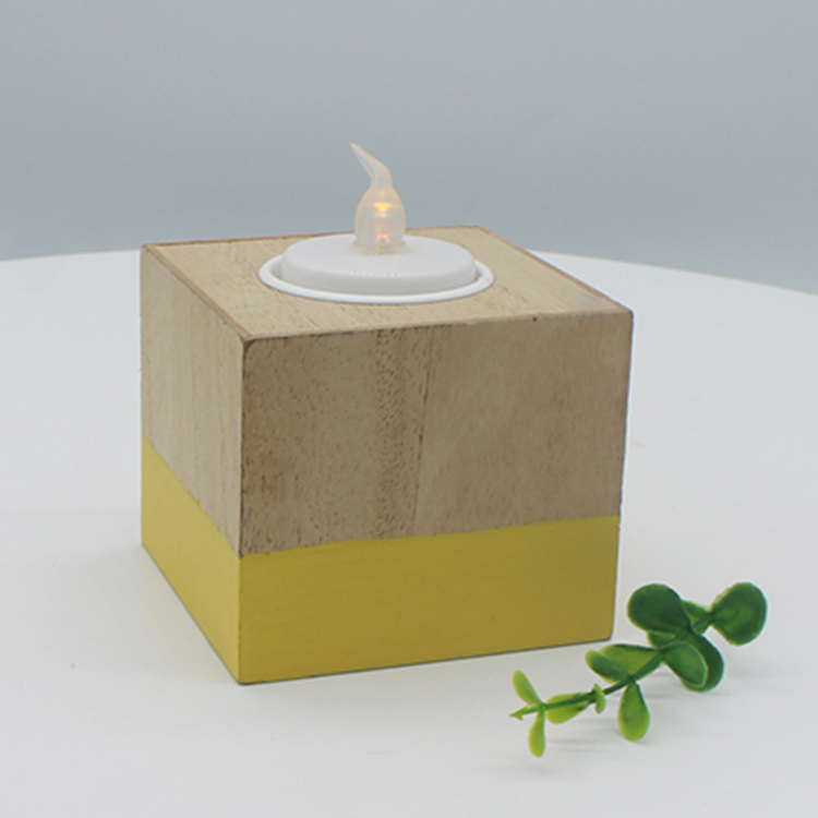 New products holder factory price wedding decorative wooden stand wooden candle holder