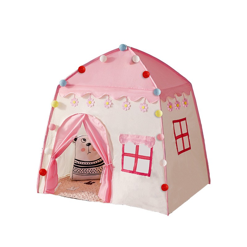 Children's tent Baby game tent high quality indoor outdoor pink flower children's toy outdoor tent