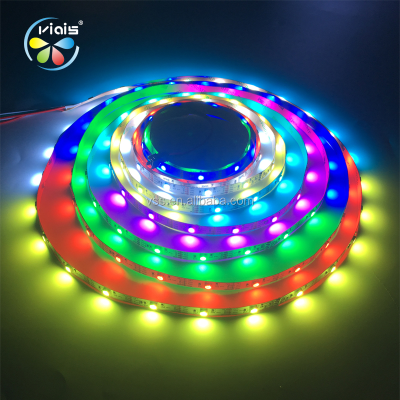 Vss 5 метр VS17822 SMD 5050 Цифровой Rgb полосы водонепроницаемый сон волшебный полноцветная светодиодная лента