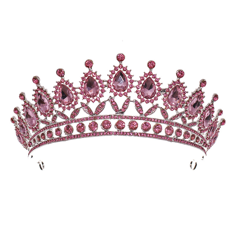 Роскошная многоцветная Корона со стразами, Тиары и короны невесты, королевская диадема, корона, корона для конкурса, свадебные украшения для волос, аксессуары